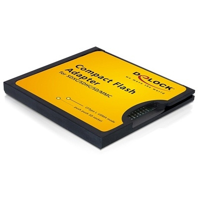 DeLOCK adapter för att kunna köra ett SD/SDHC/SDXC-kort i en CF-slot in the group HOME ELECTRONICS / Storage media / Memory card reader at TP E-commerce Nordic AB (38-16539)