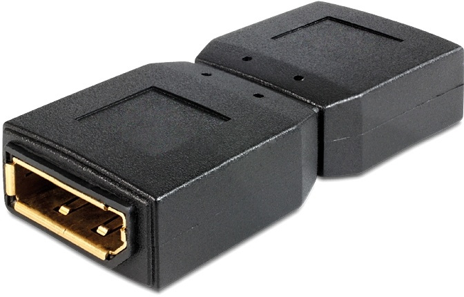 DeLOCK Adapter, DisplayPort hona till hona, svart in the group HOME ELECTRONICS / Cables & Adapters / Electrical connectors & Conductor joints at TP E-commerce Nordic AB (38-16712)