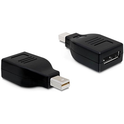 DeLOCK Mini DisplayPort till DisplayPort, svart in the group COMPUTERS & PERIPHERALS / Computer cables / DisplayPort / Adapters at TP E-commerce Nordic AB (38-16715)