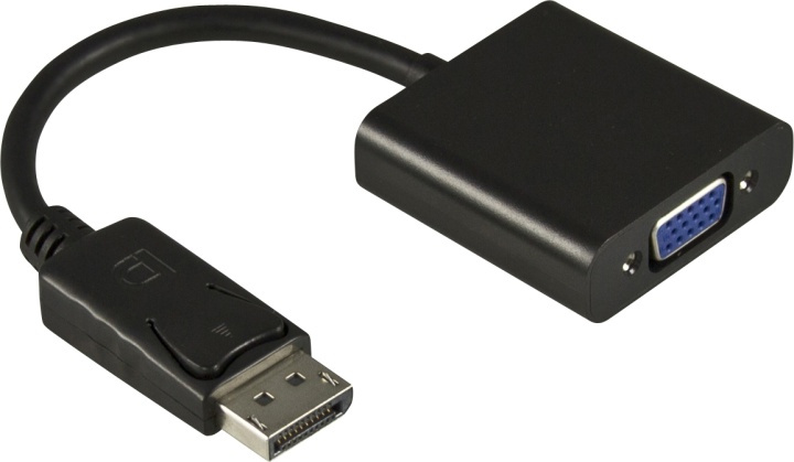 DELTACO DisplayPort to VGA-adapter, Full HD @60Hz, black, 0,2m, in the group COMPUTERS & PERIPHERALS / Computer cables / DisplayPort / Adapters at TP E-commerce Nordic AB (38-16785)