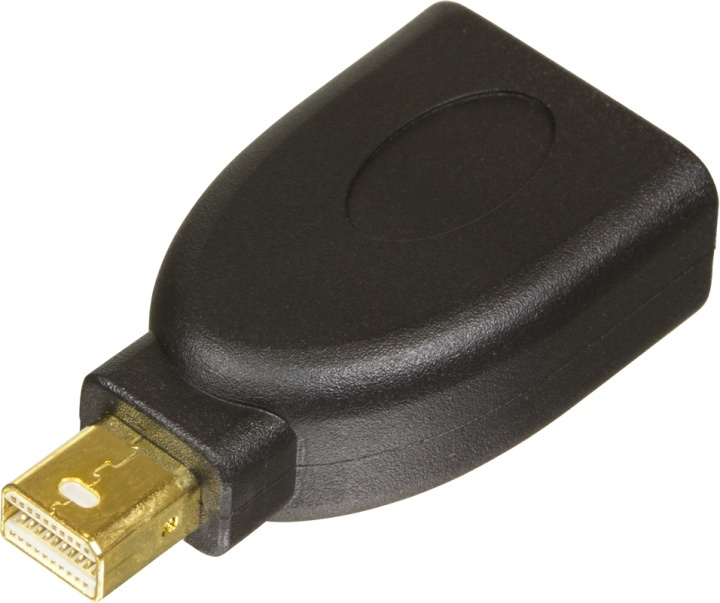 DELTACO Displayport-adapter, Mini Displayport - Displayport, Ultra HD, in the group COMPUTERS & PERIPHERALS / Computer cables / DisplayPort / Adapters at TP E-commerce Nordic AB (38-16799)