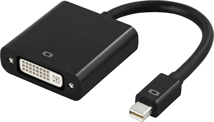 DELTACO mini DisplayPort to DVI-D adapter,Full HD @60Hz, 9 Gb/s, 0,1m in the group COMPUTERS & PERIPHERALS / Computer cables / DisplayPort / Adapters at TP E-commerce Nordic AB (38-16806)