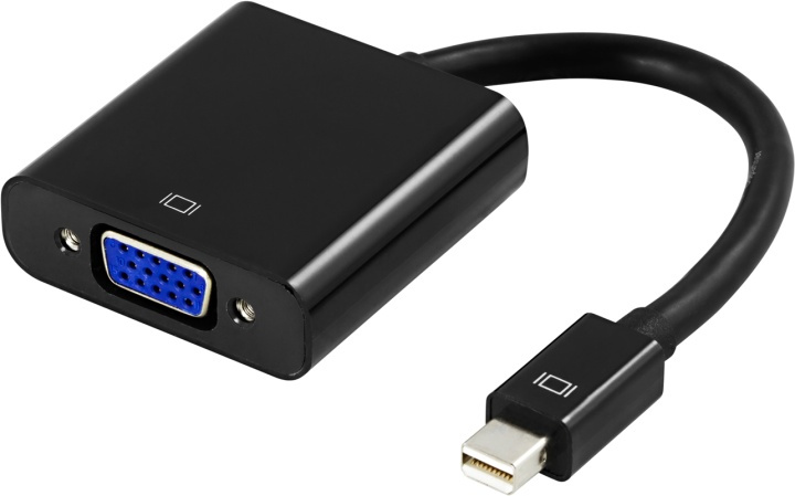 DELTACO mini DisplayPort to VGA 20-p - 15-p, 0,2m, black in the group COMPUTERS & PERIPHERALS / Computer cables / DisplayPort / Adapters at TP E-commerce Nordic AB (38-16844)