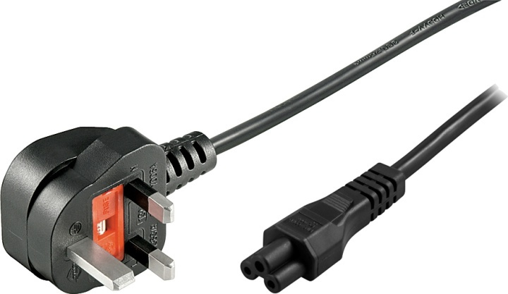 DELTACO apparatkabel, 3-pin för notebook, BS 1363 - rak C5, 3m in the group COMPUTERS & PERIPHERALS / Computer cables / Device kable at TP E-commerce Nordic AB (38-16942)