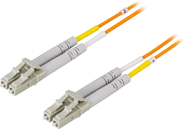 DELTACO OM2 fiber cable, LC - LC, duplex, UPC, 50/125, 20m, orange in the group COMPUTERS & PERIPHERALS / Computer cables / Network cables / Fiber cabling at TP E-commerce Nordic AB (38-17027)