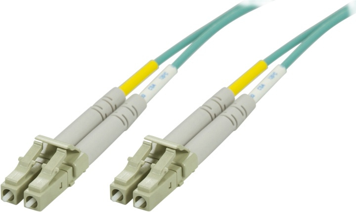 DELTACO OM3 fiberkabel LC - LC, duplex, multimode, 50/125, 0,5m in the group COMPUTERS & PERIPHERALS / Computer cables / Network cables / Fiber cabling at TP E-commerce Nordic AB (38-17159)