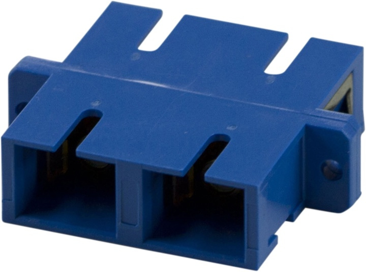 DELTACO snap-in fiber mating sleeve, 2xSC-SC, Single mode, duplex, blu in the group COMPUTERS & PERIPHERALS / Computer cables / Network cables / Adapters & Conductor joints at TP E-commerce Nordic AB (38-17283)