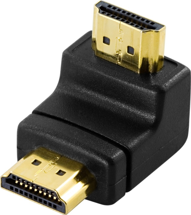 DeLOCK HDMI-adapter, 19-pin ha till ha, vinklad in the group HOME ELECTRONICS / Cables & Adapters / HDMI / Adapters at TP E-commerce Nordic AB (38-17351)