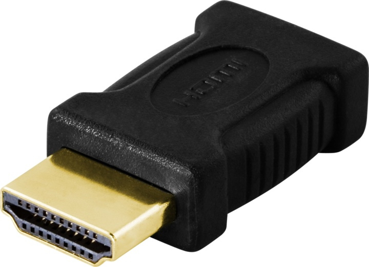 DELTACO HDMI-adapter, mini HDMI ho till HDMI ha, 19-pin, guldpläterad in the group HOME ELECTRONICS / Cables & Adapters / HDMI / Adapters at TP E-commerce Nordic AB (38-17396)