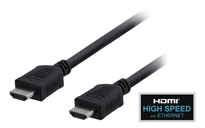 EPZI HDMI-kabel, v1.4+Ethernet, 19-pin ha-ha, 1080p, svart, 1m (HDMI-1012) in the group HOME ELECTRONICS / Cables & Adapters / HDMI / Cables at TP E-commerce Nordic AB (38-17519)
