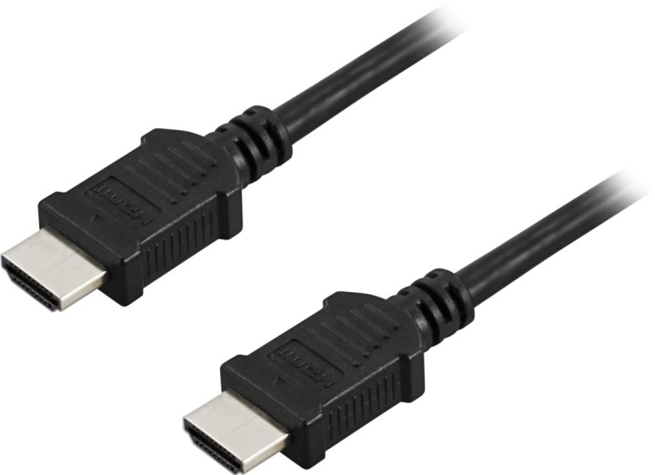 EPZI HDMI cable, HDMI High Speed with Ethernet, 4K, 3m, black in the group HOME ELECTRONICS / Cables & Adapters / HDMI / Cables at TP E-commerce Nordic AB (38-17521)