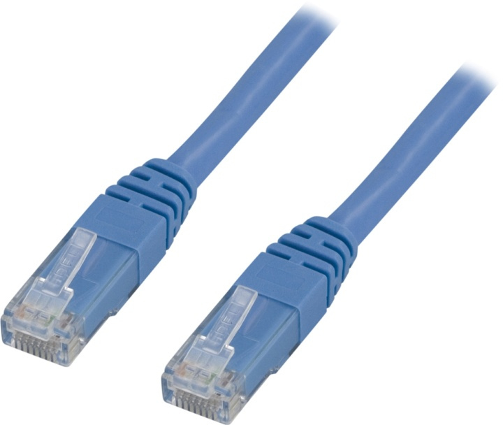 DELTACO U/UTP Cat5e patchkabel 1m, blå in the group COMPUTERS & PERIPHERALS / Computer cables / Network cables / Cat5e at TP E-commerce Nordic AB (38-17553)