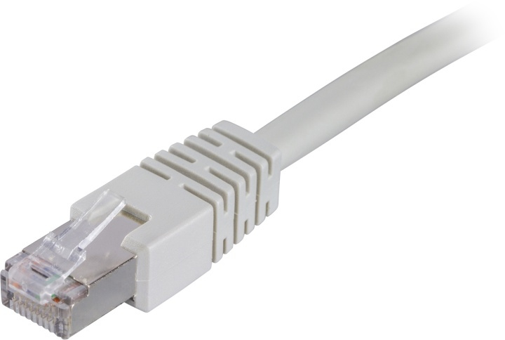 DELTACO F/UTP Cat6 patchkabel, LSZH, 0.3m, grå in the group COMPUTERS & PERIPHERALS / Computer cables / Network cables / Cat6 at TP E-commerce Nordic AB (38-17610)