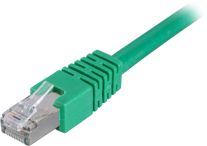 DELTACO F/UTP Cat6 patchkabel, LSZH, 0.3m, grön in the group COMPUTERS & PERIPHERALS / Computer cables / Network cables / Cat6 at TP E-commerce Nordic AB (38-17611)