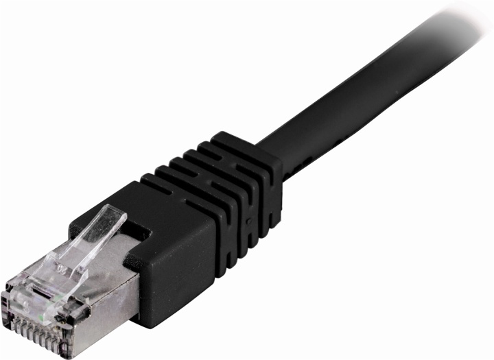 DELTACO F/UTP Cat6 patchkabel, LSZH, 0.3m, svart in the group COMPUTERS & PERIPHERALS / Computer cables / Network cables / Cat6 at TP E-commerce Nordic AB (38-17615)