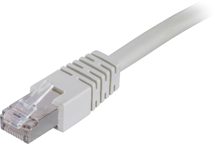 DELTACO F/UTP Cat6 patchkabe, LSZH,l 0.5m, grå in the group COMPUTERS & PERIPHERALS / Computer cables / Network cables / Cat6 at TP E-commerce Nordic AB (38-17618)