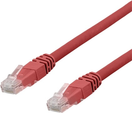 DELTACO U/UTP Cat6 patchkabel, LSZH, 0,3m, röd in the group COMPUTERS & PERIPHERALS / Computer cables / Network cables / Cat6 at TP E-commerce Nordic AB (38-17748)