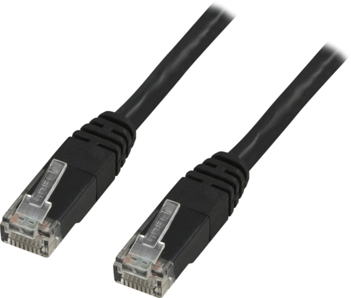 DELTACO U/UTP Cat6 patchkabel, LSZH, 0,3m, svart in the group COMPUTERS & PERIPHERALS / Computer cables / Network cables / Cat6 at TP E-commerce Nordic AB (38-17749)