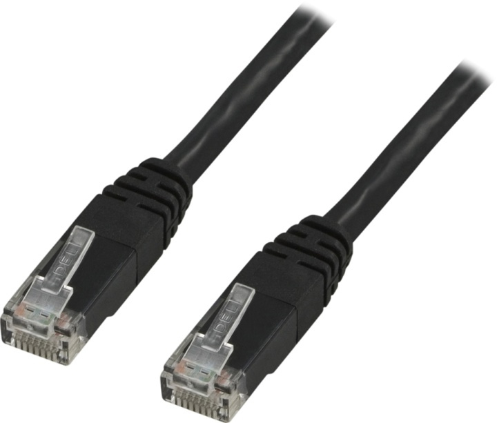 DELTACO U/UTP Cat6 patchkabel 35m, svart in the group COMPUTERS & PERIPHERALS / Computer cables / Network cables / Cat6 at TP E-commerce Nordic AB (38-17822)