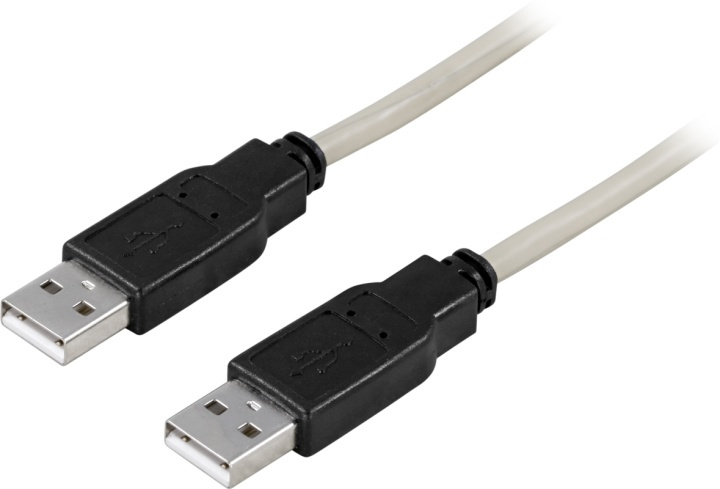 DELTACO USB 2.0 kabel Typ A hane - Typ A hane 2m in the group COMPUTERS & PERIPHERALS / Computer cables / USB / USB-A / Cables at TP E-commerce Nordic AB (38-1785)