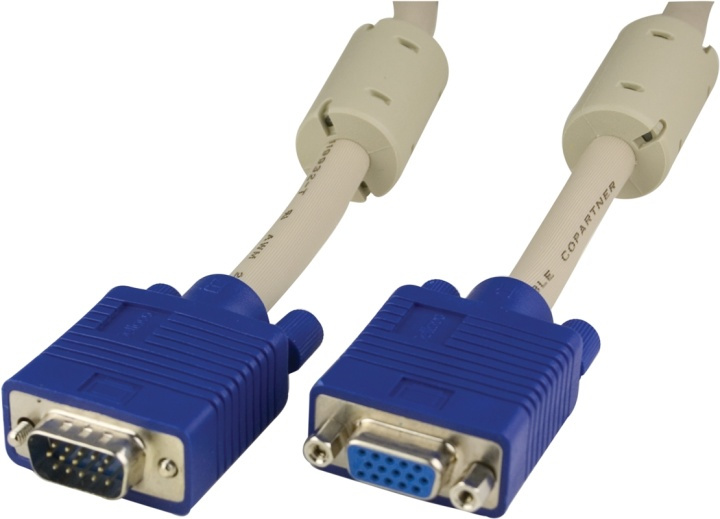 DELTACO Förlängningskabel RGB HD15ha-ho 5m Pin-Pin, utan pin9 in the group COMPUTERS & PERIPHERALS / Computer cables / VGA / Cables at TP E-commerce Nordic AB (38-17998)