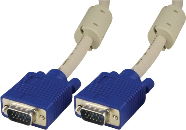 DELTACO monitorkabel RGB HD15ha-ha 5m, Pin-Pin, utan pin 9 in the group COMPUTERS & PERIPHERALS / Computer cables / VGA / Cables at TP E-commerce Nordic AB (38-18008)