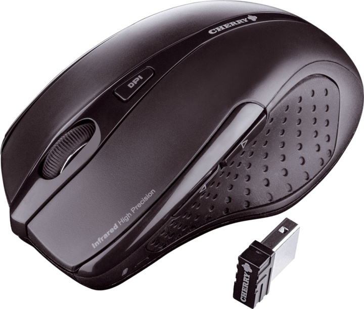 Cherry wireless optical mouse, 4 buttons+scroll, black (JW-T0100) in the group COMPUTERS & PERIPHERALS / Mice & Keyboards / Mice / Wireless at TP E-commerce Nordic AB (38-18208)
