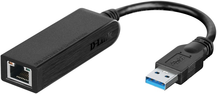 D-Link USB 3.0 nätverksadapter, svart in the group COMPUTERS & PERIPHERALS / Network / Network cards / USB at TP E-commerce Nordic AB (38-18366)