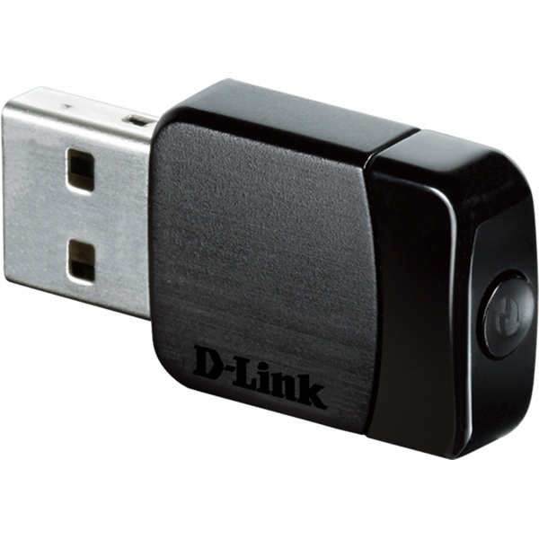 D-Link Mini adapter AC580, nätverksadapter, USB , 802.11n/g/ac, svart in the group COMPUTERS & PERIPHERALS / Network / Network cards / USB wireless at TP E-commerce Nordic AB (38-18375)