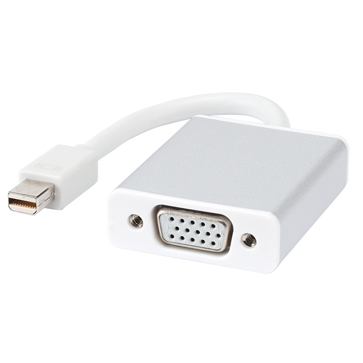 mini DisplayPort to VGA adapter (White) in the group COMPUTERS & PERIPHERALS / Computer cables / DisplayPort / Adapters at TP E-commerce Nordic AB (38-1841)