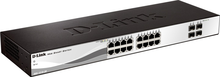 D-Link 16x 10/100/1000 Base-T ports with 4 x 1000Base-T /SFP port in the group COMPUTERS & PERIPHERALS / Network / Switches at TP E-commerce Nordic AB (38-18430)