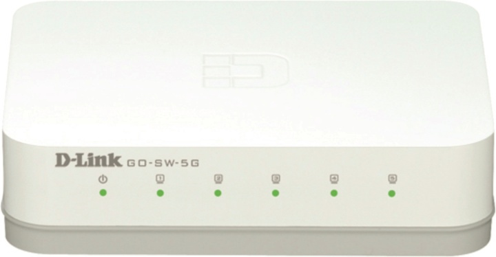 D-link 5-Port Gigabit Easy Desktop Switch, switch 5x10/100/1000, svart in the group COMPUTERS & PERIPHERALS / Network / Switches / 10/100/1000Mbps at TP E-commerce Nordic AB (38-18447)