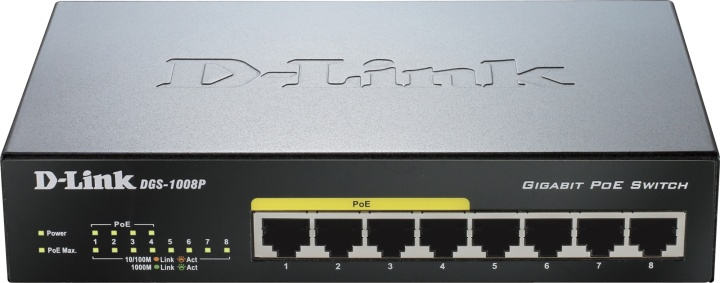 D-Link 8-port 10/100/1000 Desktop Switch w/ 4 PoE Ports in the group COMPUTERS & PERIPHERALS / Network / Switches at TP E-commerce Nordic AB (38-18449)
