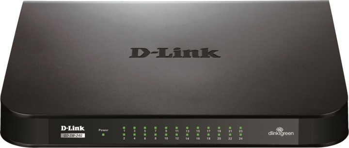 D-Link GO 24-port gigabit switch, svart in the group COMPUTERS & PERIPHERALS / Network / Switches / 10/100/1000Mbps at TP E-commerce Nordic AB (38-18458)