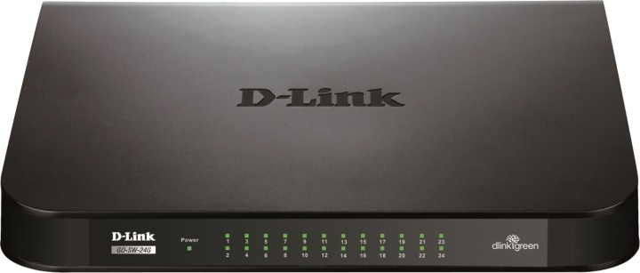 D-Link GO 24-port gigabit switch, svart in the group COMPUTERS & PERIPHERALS / Network / Switches at TP E-commerce Nordic AB (38-18458)