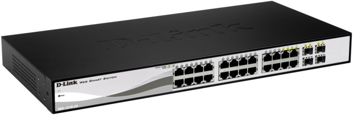 D-Link switch, 24x10/100/1000Mbps, Layer2, 4xSFP in the group COMPUTERS & PERIPHERALS / Network / Switches at TP E-commerce Nordic AB (38-18462)