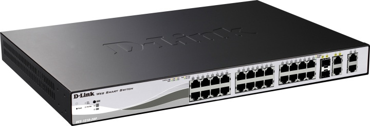 D-Link 24-port 10/100 Smart Switch + 2 Combo 1000BaseT/SFP + 2 Gigabit in the group COMPUTERS & PERIPHERALS / Network / Switches / 10/100Mbps at TP E-commerce Nordic AB (38-18477)