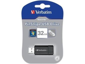 Verbatim Store-N-Go PinStripe 32GB (49064) in the group HOME ELECTRONICS / Storage media / USB memory / USB 2.0 at TP E-commerce Nordic AB (38-1884)