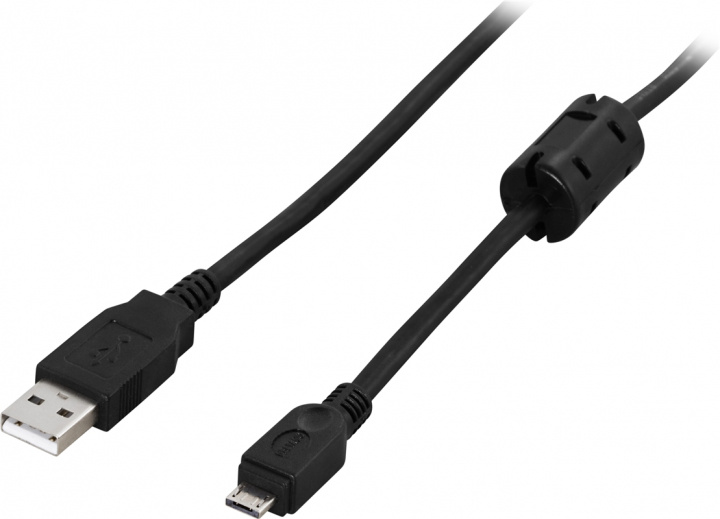 DELTACO USB 2.0 kabel Typ A hane - Typ Micro A hane 2m, svart (USB-361S) in the group COMPUTERS & PERIPHERALS / Computer cables / USB / Micro-USB at TP E-commerce Nordic AB (38-19036)