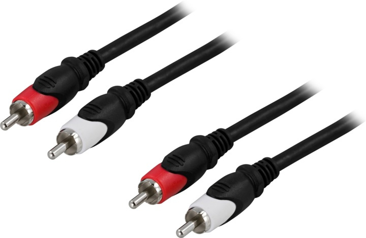 DELTACO Ljudkabel, 2xRCA ha - ha, 10m in the group HOME ELECTRONICS / Cables & Adapters / RCA / Cables at TP E-commerce Nordic AB (38-19226)