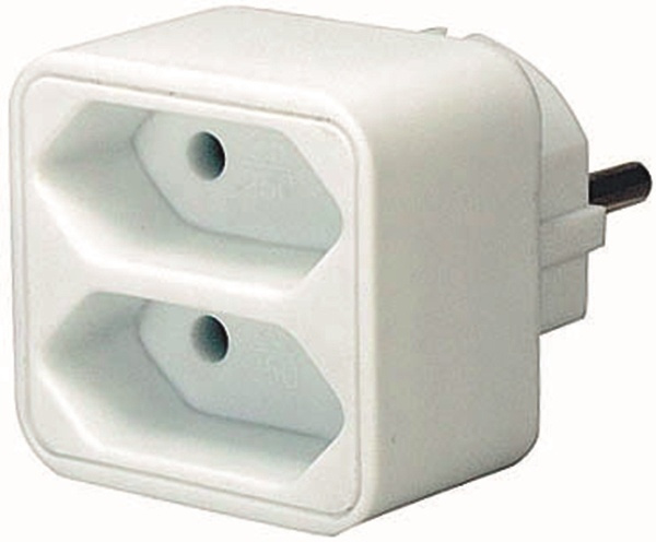 Brennenstuhl grenuttag, 2xIEC 60906-1 uttag, 1x CEE 7/7 anslut, vit in the group HOME, HOUSEHOLD & GARDEN / Electricity & Lighting / Power strips at TP E-commerce Nordic AB (38-19278)