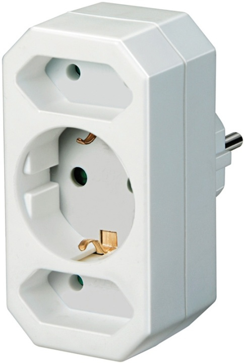 Brennenstuhl power socket, 1xCEE 7/4, 2xCEE 7/16, CEE 7/7 connection, white in the group HOME, HOUSEHOLD & GARDEN / Electricity & Lighting / Power strips at TP E-commerce Nordic AB (38-19296)