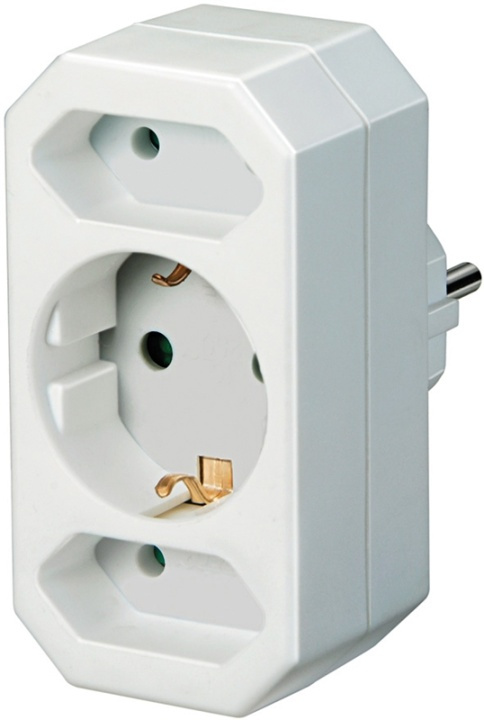 Brennenstuhl power strip, 1xCEE 7/4, 2xCEE 7/16, CEE 7/7 plug, white (1508050) in the group HOME, HOUSEHOLD & GARDEN / Electricity & Lighting / Power strips at TP E-commerce Nordic AB (38-19296)