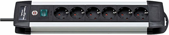 Brennenstuhl grenuttag med 6xCEE 7/4 uttag, 1xCEE 7/7, 3m kabel, sv in the group HOME, HOUSEHOLD & GARDEN / Electricity & Lighting / Power strips at TP E-commerce Nordic AB (38-19357)