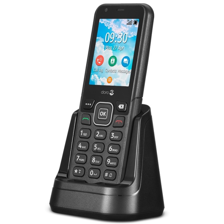 Doro 7001H 4G Home Phone, Graphite in the group HOME ELECTRONICS / Audio & Picture / Fixed telephony / Wireless phones at TP E-commerce Nordic AB (38-19569)