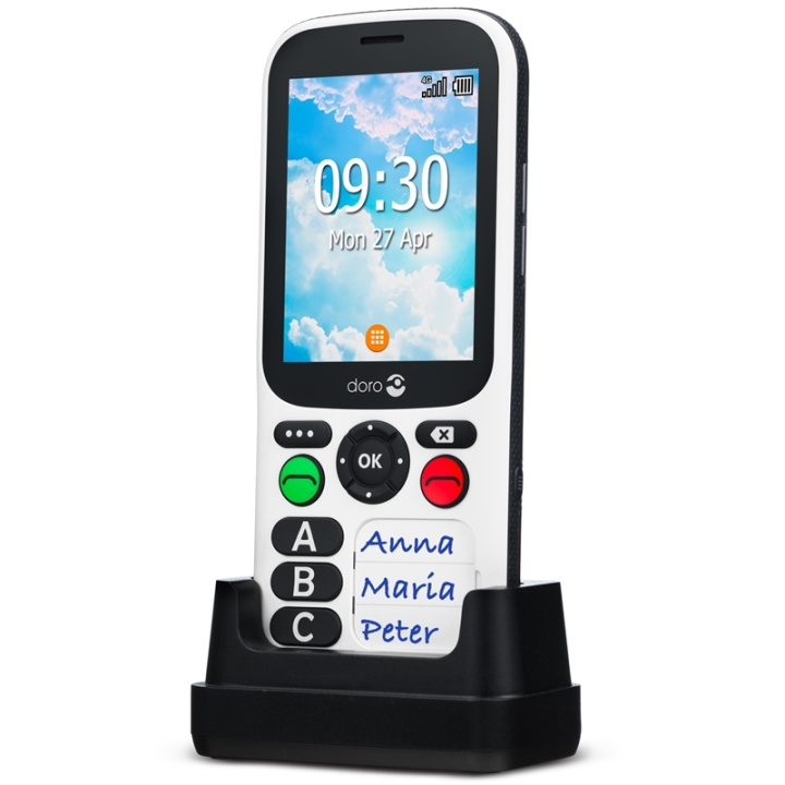 Doro 780X Black/White in the group SMARTPHONE & TABLETS / Mobile phones & smartphones at TP E-commerce Nordic AB (38-19572)