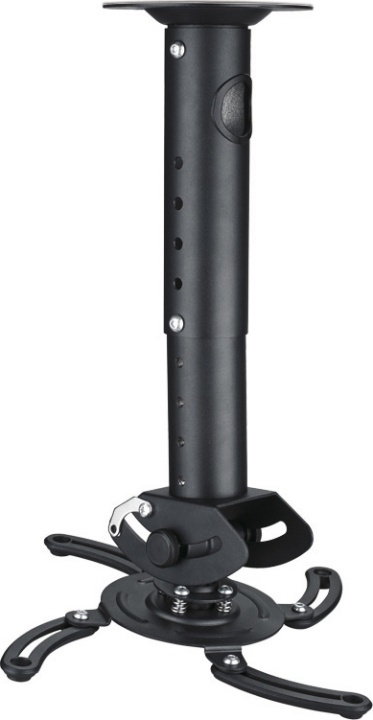 DELTACO ceiling mount for projector, 302-402mm height, max 15kg (ARM-500L) in the group HOME ELECTRONICS / Audio & Picture / Home cinema, Hifi & Portable / Projectors & Accessories at TP E-commerce Nordic AB (38-19792)