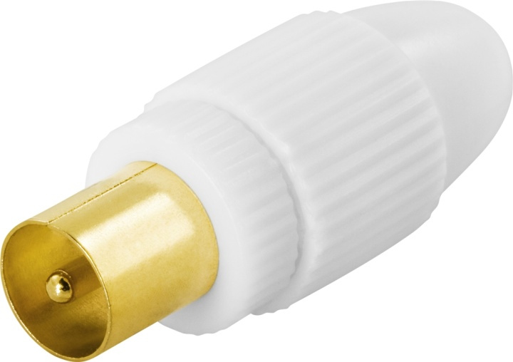 DELTACO antenna connector, 9.5mm male, screw mounting in the group HOME ELECTRONICS / Cables & Adapters / Antenna cables & Accessories / Accessories at TP E-commerce Nordic AB (38-19819)