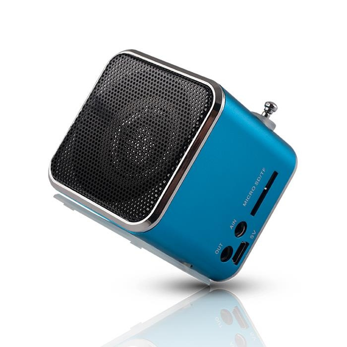 Setty MF-100, Wireless speaker with radio, blue in the group HOME ELECTRONICS / Audio & Picture / Speakers & accessories / Bluetooth Speakers / Portable speakers at TP E-commerce Nordic AB (38-20994)