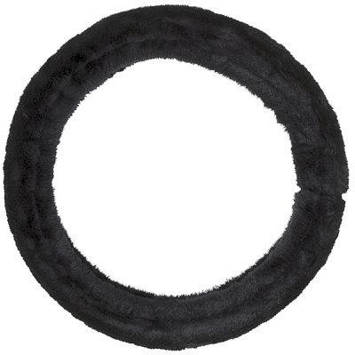 Fluffy steering wheel cover, black, universal in the group CAR / Car accessories / Other Car accessories at TP E-commerce Nordic AB (38-21143)